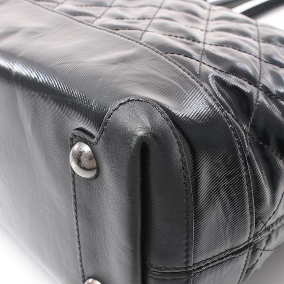 Chanel Matelasse Tote Bag Canvas Leather Black - Picture 7 of 10